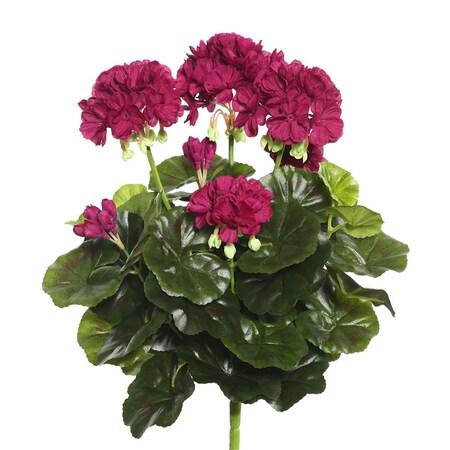 Dare2Decor Purple Geranium Floral Bush 15.25 in. DA579401